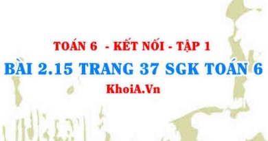 Bài 2.15 trang 37 SGK Toán 6 tập 1 Kết nối tri thức